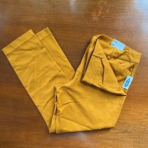 Old navy mustard yellow orange pixie work pants